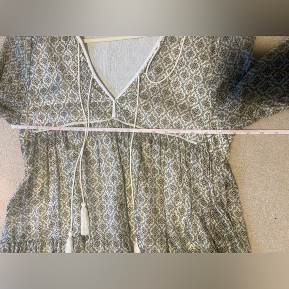 Christy Dawn Paloma Floral Midi Dress in Cream and Brown - Picture 12 of 16